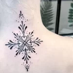Фото тату снежинка 30,11,2021 - №0441 - snowflake tattoo - tatufoto.com