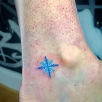 Фото тату снежинка 30,11,2021 - №0448 - snowflake tattoo - tatufoto.com