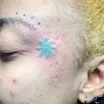 Фото тату снежинка 30,11,2021 - №0449 - snowflake tattoo - tatufoto.com