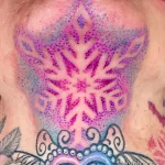 Фото тату снежинка 30,11,2021 - №0455 - snowflake tattoo - tatufoto.com