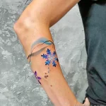 Фото тату снежинка 30,11,2021 - №0463 - snowflake tattoo - tatufoto.com