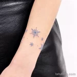Фото тату снежинка 30,11,2021 - №0468 - snowflake tattoo - tatufoto.com