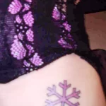 Фото тату снежинка 30,11,2021 - №0475 - snowflake tattoo - tatufoto.com
