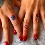 Фото тату снежинка 30,11,2021 - №0479 - snowflake tattoo - tatufoto.com