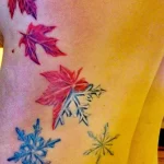 Фото тату снежинка 30,11,2021 - №0494 - snowflake tattoo - tatufoto.com