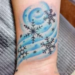 Фото тату снежинка 30,11,2021 - №0498 - snowflake tattoo - tatufoto.com