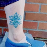 Фото тату снежинка 30,11,2021 - №0504 - snowflake tattoo - tatufoto.com