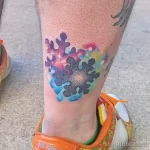 Фото тату снежинка 30,11,2021 - №0508 - snowflake tattoo - tatufoto.com