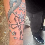 Фото тату снежинка 30,11,2021 - №0509 - snowflake tattoo - tatufoto.com