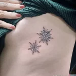 Фото тату снежинка 30,11,2021 - №0511 - snowflake tattoo - tatufoto.com