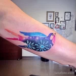 Фото тату снежинка 30,11,2021 - №0514 - snowflake tattoo - tatufoto.com