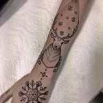 Фото тату снежинка 30,11,2021 - №0516 - snowflake tattoo - tatufoto.com