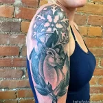 Фото тату снежинка 30,11,2021 - №0519 - snowflake tattoo - tatufoto.com