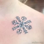 Фото тату снежинка 30,11,2021 - №0520 - snowflake tattoo - tatufoto.com