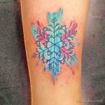 Фото тату снежинка 30,11,2021 - №0524 - snowflake tattoo - tatufoto.com