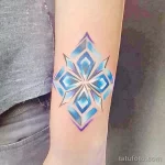 Фото тату снежинка 30,11,2021 - №0535 - snowflake tattoo - tatufoto.com