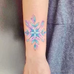 Фото тату снежинка 30,11,2021 - №0537 - snowflake tattoo - tatufoto.com