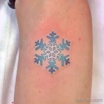 Фото тату снежинка 30,11,2021 - №0554 - snowflake tattoo - tatufoto.com