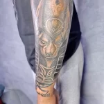 Пример рисунка тату с Богом Анубисом 30.12.2021 №0061 - tattoo anubis - tatufoto.com