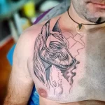 Пример рисунка тату с Богом Анубисом 30.12.2021 №0227 - tattoo anubis - tatufoto.com