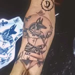 Пример рисунка тату с Богом Анубисом 30.12.2021 №0356 - tattoo anubis - tatufoto.com