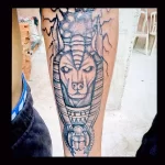 Пример рисунка тату с Богом Анубисом 30.12.2021 №0455 - tattoo anubis - tatufoto.com