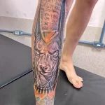 Пример рисунка тату с Богом Анубисом 30.12.2021 №0497 - tattoo anubis - tatufoto.com