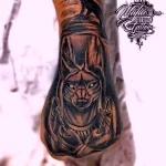 Пример рисунка тату с Богом Анубисом 30.12.2021 №0618 - tattoo anubis - tatufoto.com