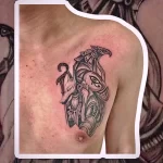 Пример рисунка тату с Богом Анубисом 30.12.2021 №0644 - tattoo anubis - tatufoto.com