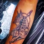 Пример рисунка тату с Богом Анубисом 30.12.2021 №0675 - tattoo anubis - tatufoto.com