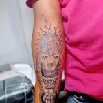 Пример рисунка тату с Богом Анубисом 30.12.2021 №0718 - tattoo anubis - tatufoto.com