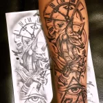 Пример рисунка тату с Богом Анубисом 30.12.2021 №0794 - tattoo anubis - tatufoto.com