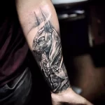Пример рисунка тату с Богом Анубисом 30.12.2021 №0803 - tattoo anubis - tatufoto.com