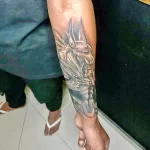 Пример рисунка тату с Богом Анубисом 30.12.2021 №0810 - tattoo anubis - tatufoto.com