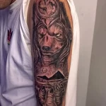 Пример рисунка тату с Богом Анубисом 30.12.2021 №0830 - tattoo anubis - tatufoto.com