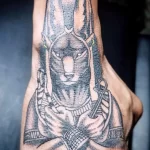 Пример рисунка тату с Богом Анубисом 30.12.2021 №0862 - tattoo anubis - tatufoto.com