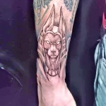 Пример рисунка тату с Богом Анубисом 30.12.2021 №0895 - tattoo anubis - tatufoto.com