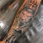 Пример рисунка тату с Богом Анубисом 30.12.2021 №0944 - tattoo anubis - tatufoto.com