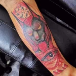Пример рисунка тату с Богом Анубисом 30.12.2021 №1020 - tattoo anubis - tatufoto.com