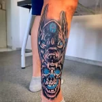 Пример рисунка тату с Богом Анубисом 30.12.2021 №1092 - tattoo anubis - tatufoto.com