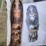 Пример рисунка тату с Богом Анубисом 30.12.2021 №1093 - tattoo anubis - tatufoto.com