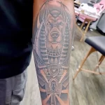 Пример рисунка тату с Богом Анубисом 30.12.2021 №1224 - tattoo anubis - tatufoto.com
