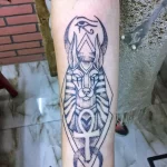 Пример рисунка тату с Богом Анубисом 30.12.2021 №1238 - tattoo anubis - tatufoto.com