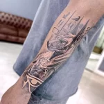 Пример рисунка тату с Богом Анубисом 30.12.2021 №1253 - tattoo anubis - tatufoto.com