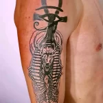 Пример рисунка тату с Богом Анубисом 30.12.2021 №1399 - tattoo anubis - tatufoto.com