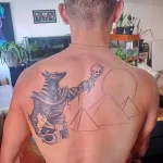 Пример рисунка тату с Богом Анубисом 30.12.2021 №1481 - tattoo anubis - tatufoto.com
