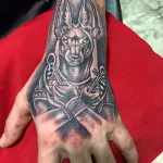 Пример рисунка тату с Богом Анубисом 30.12.2021 №1535 - tattoo anubis - tatufoto.com