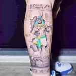 Пример рисунка тату с Богом Анубисом 30.12.2021 №1536 - tattoo anubis - tatufoto.com