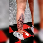 Пример рисунка тату с Богом Анубисом 30.12.2021 №1566 - tattoo anubis - tatufoto.com