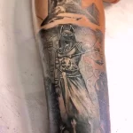 Пример рисунка тату с Богом Анубисом 30.12.2021 №1568 - tattoo anubis - tatufoto.com